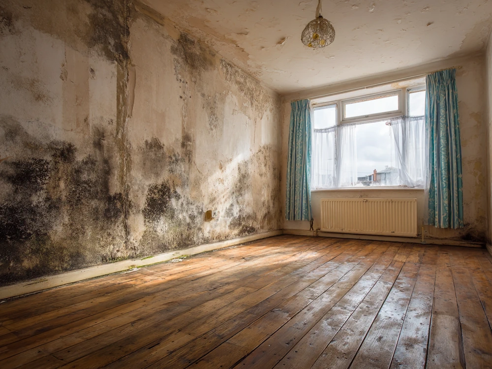 Flat with damp, mould or water damage Low-Rise Flats